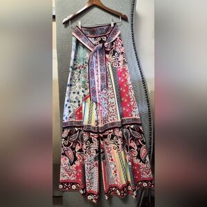Alice + Olivia Floral and Geometric Wide Leg Pants